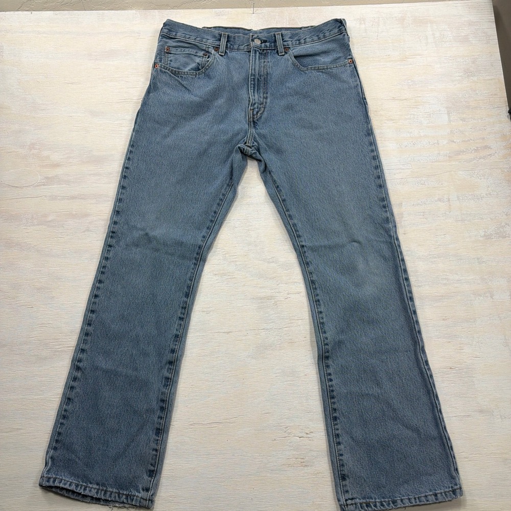 Levi's Jeans 517 Bootcut W34 L32 Denim Five Pocket Medium Wash Blue Mens